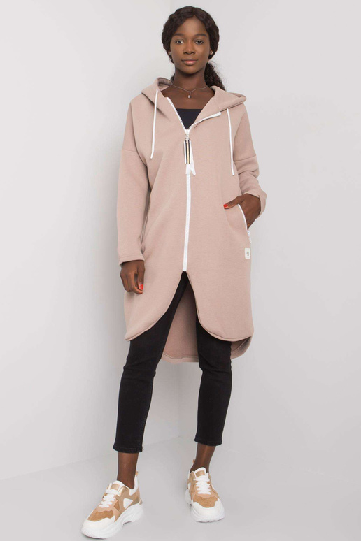 Ohromující tmavě béžová mikina