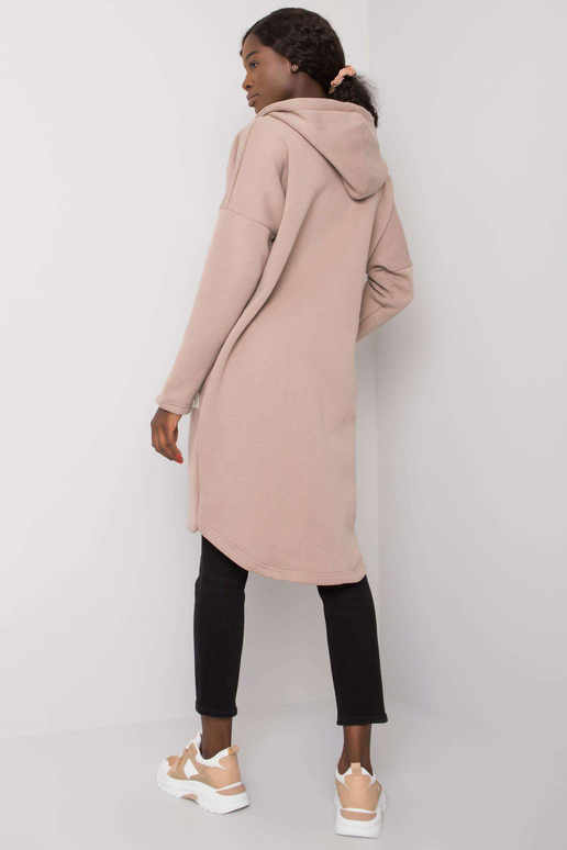 Ohromující tmavě béžová mikina