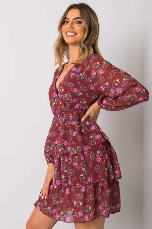 Vínové ležérní šaty Elois RUE PARIS