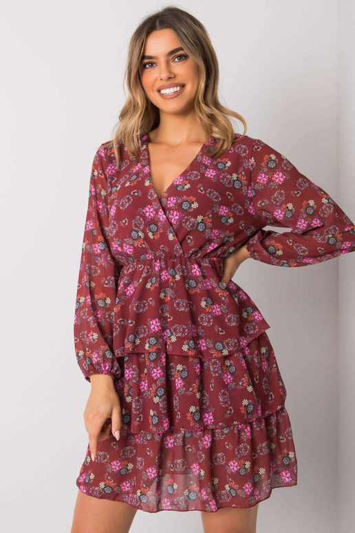 Vínové ležérní šaty Elois RUE PARIS