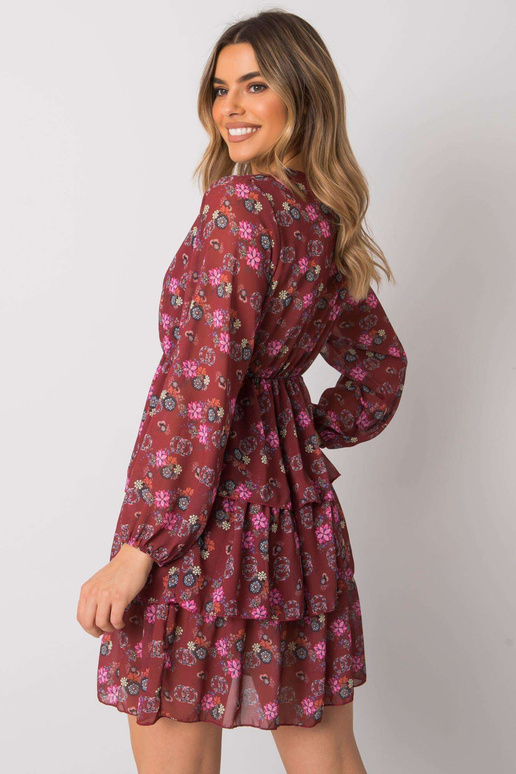 Vínové ležérní šaty Elois RUE PARIS