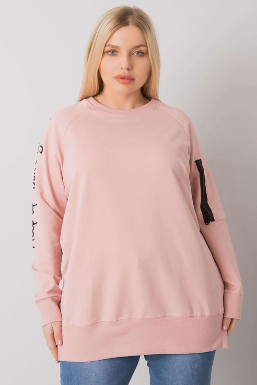 Špinavě růžová mikinová tunika větší... Špinavě růžová mikinová tunika větší...