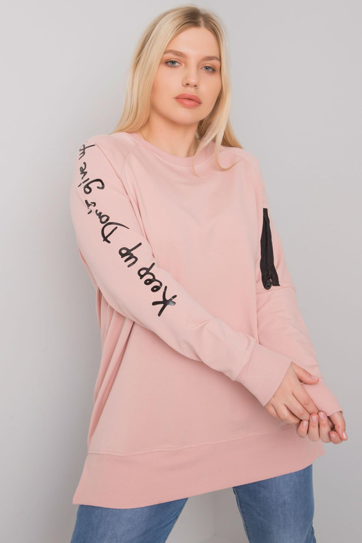 Špinavě růžová mikinová tunika větší... Špinavě růžová mikinová tunika větší...