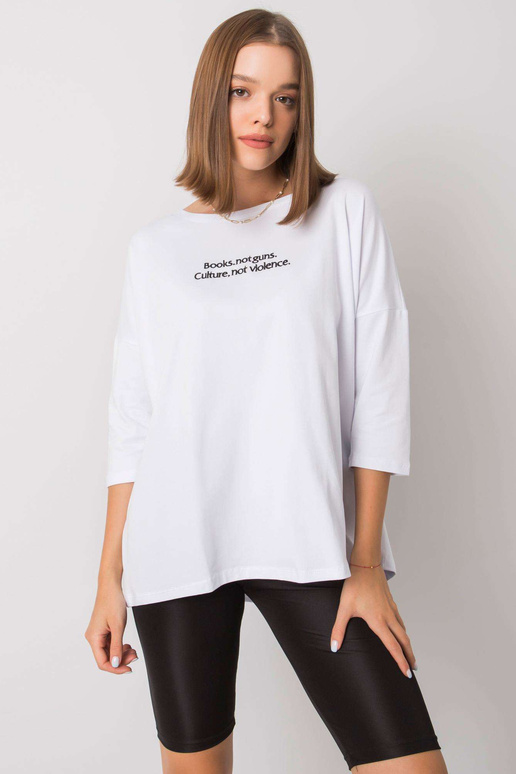 Bílá halenka s nápisem Merel