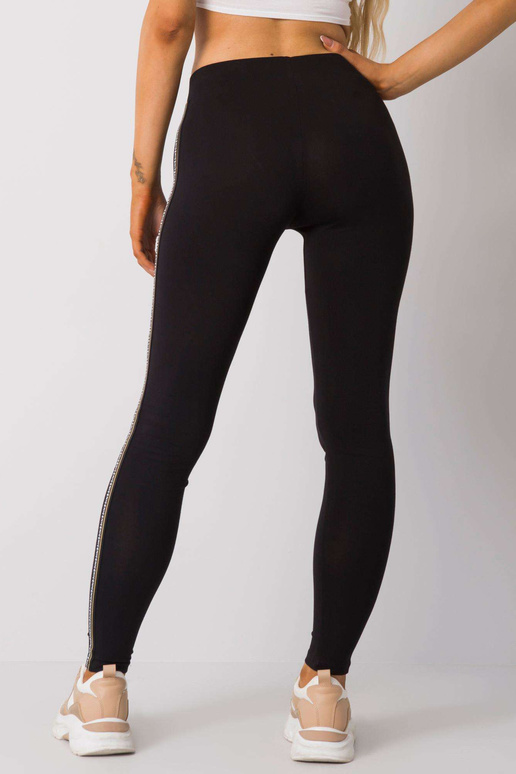 Černozlaté bavlněné legíny Naila RUE...