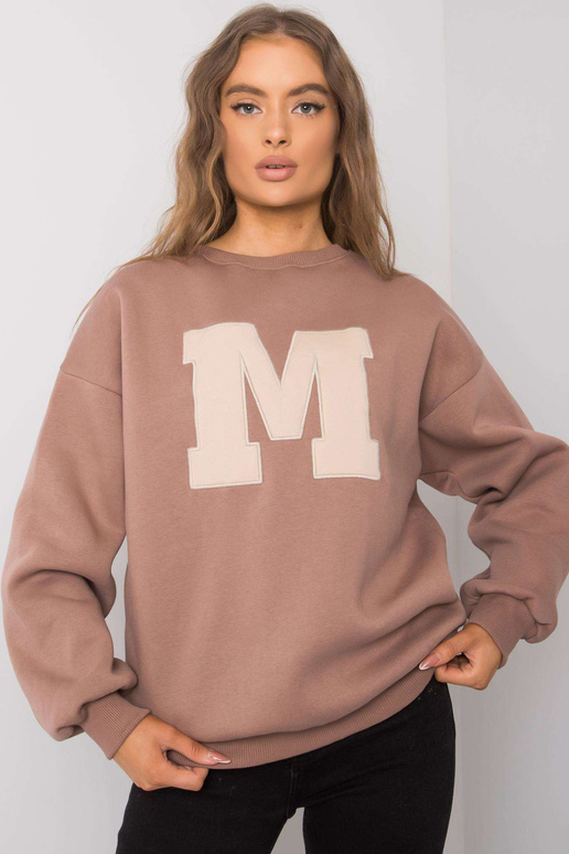 Tmavě béžová bavlněná mikina Armelle