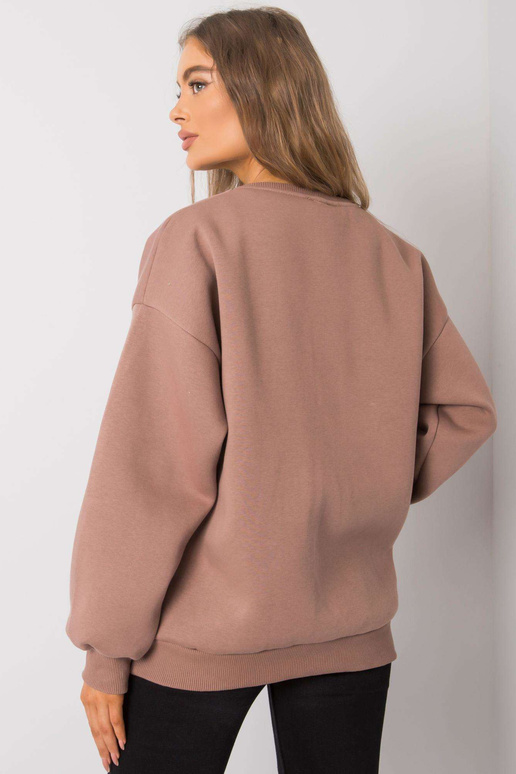 Tmavě béžová bavlněná mikina Armelle