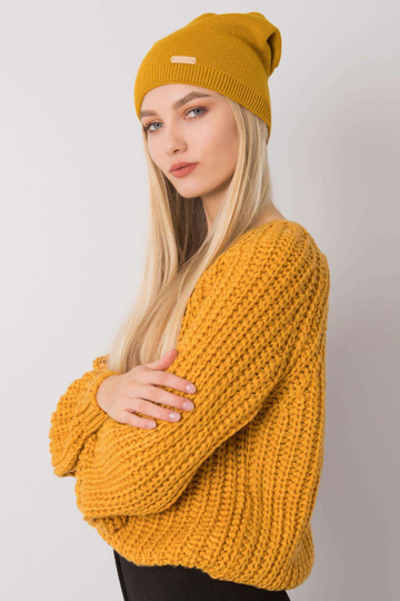 Hořčicová čepice RUE PARIS