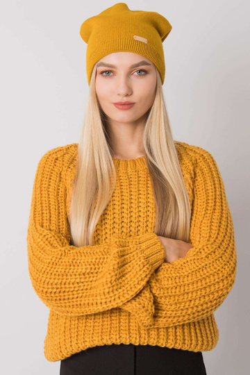 Hořčicová čepice RUE PARIS 2