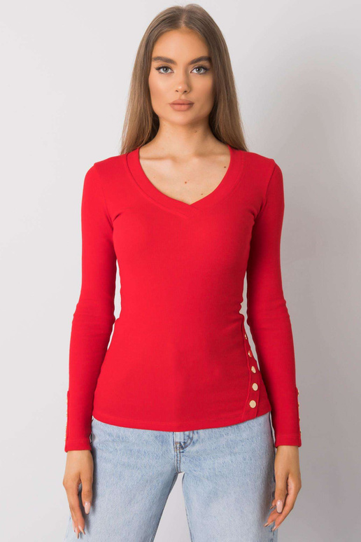 Červená proužkovaná halenka Abeline...