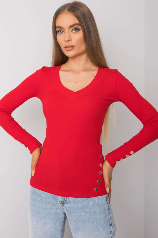 Červená proužkovaná halenka Abeline...