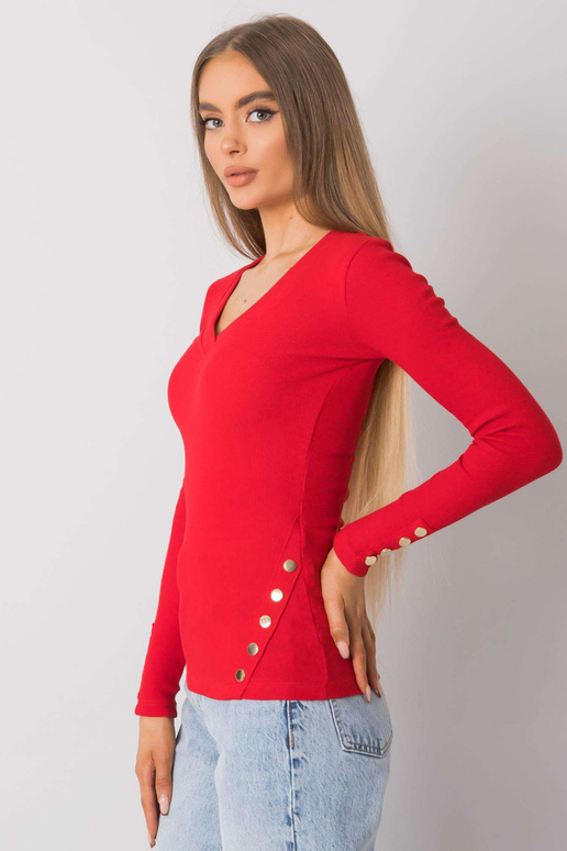 Červená proužkovaná halenka Abeline...