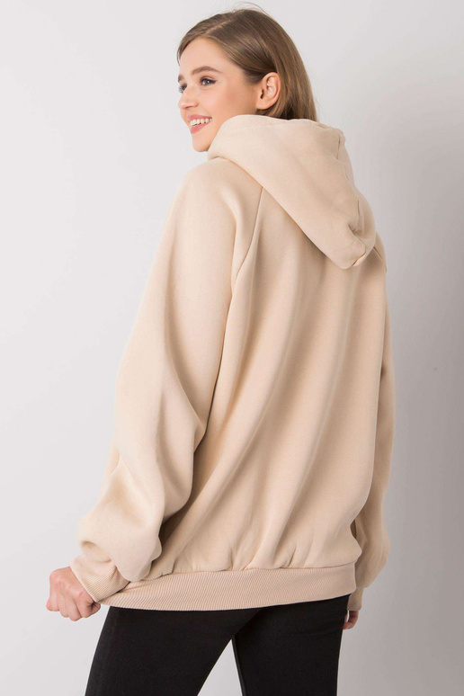 Béžová vycpaná oversize mikina Alice