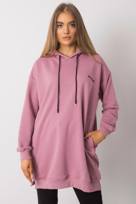 Špinavě růžová mikina s kapsami Indira