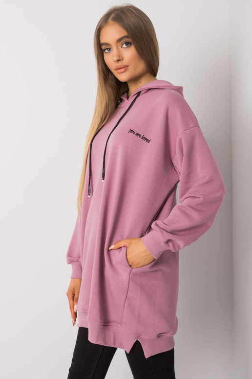 Špinavě růžová mikina s kapsami Indira