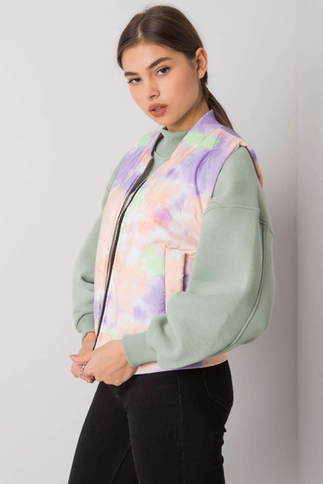 Oranžovo-fialová prošívaná...