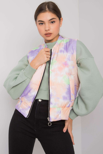 Oranžovo-fialová prošívaná... 2