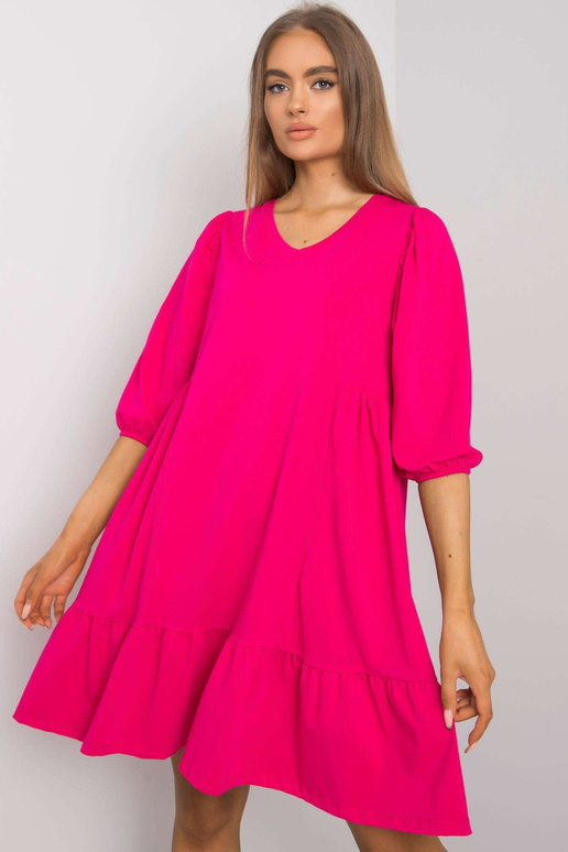 Bavlněné šaty Yelda Fuchsia