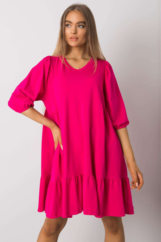 Bavlněné šaty Yelda Fuchsia