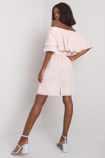 Bílo-růžový pruhovaný...