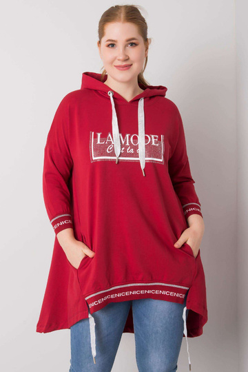 Vínová mikina s nášivkou...