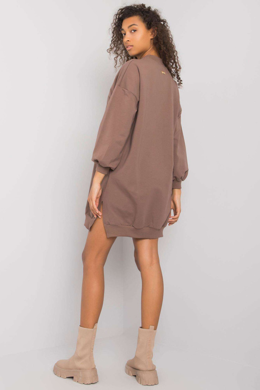 Hnědé dámské bavlněné šaty Maretta...