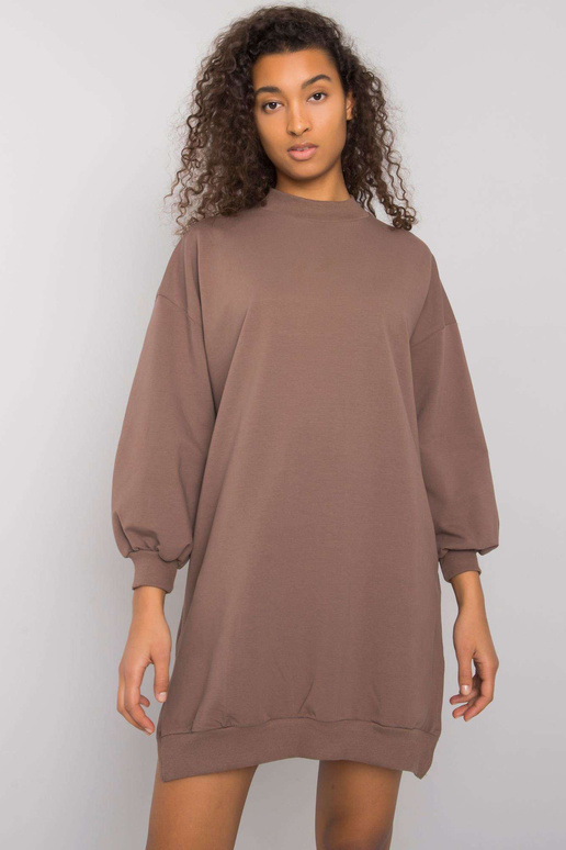 Hnědé dámské bavlněné šaty Maretta...