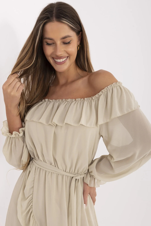 Béžové španělské šaty Farren OCH BELLA