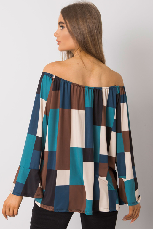 Tmavě modrá vzorovaná španělská...