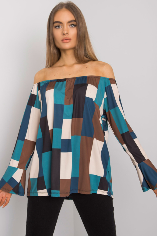 Tmavě modrá vzorovaná španělská...