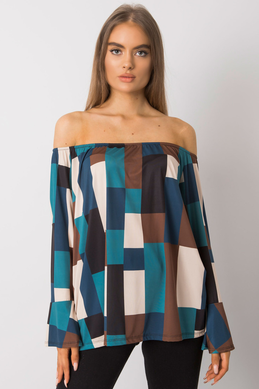 Tmavě modrá vzorovaná španělská...