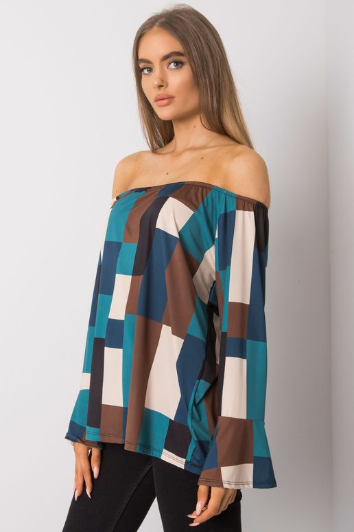 Tmavě modrá vzorovaná španělská...