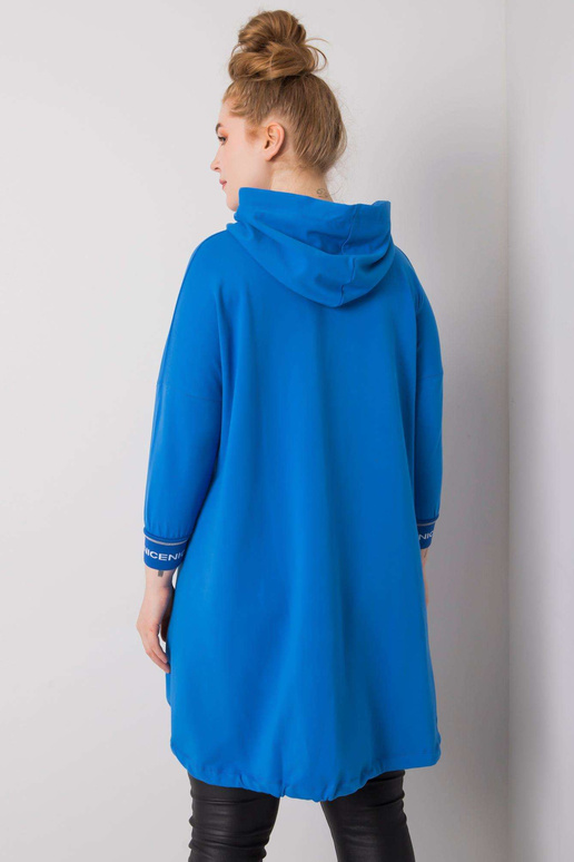 Tmavě modrá mikina Belina a nášivka