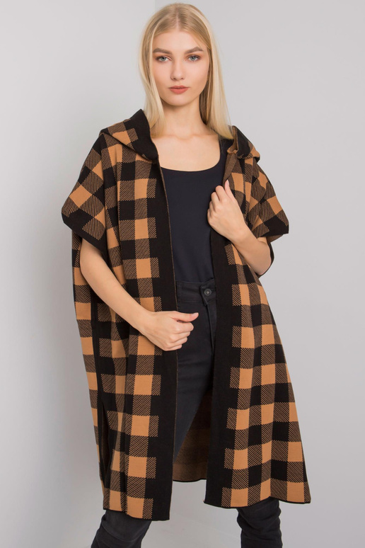 Kardigan Lovington s kapucí v černé a... Kardigan Lovington s kapucí v černé a...