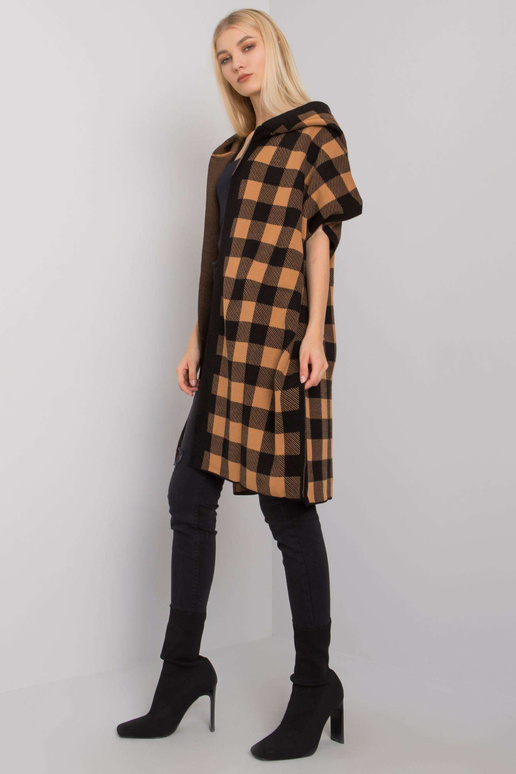 Kardigan Lovington s kapucí v černé a... Kardigan Lovington s kapucí v černé a...