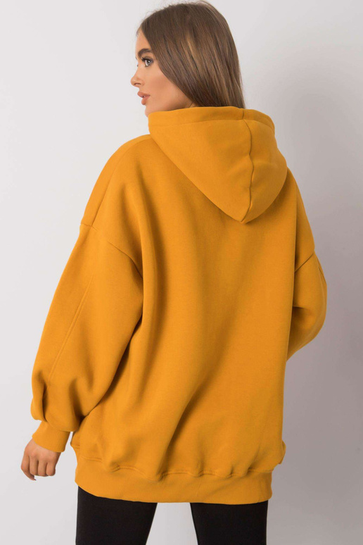 Dámská mikina s kapucí Michele s hořčicí