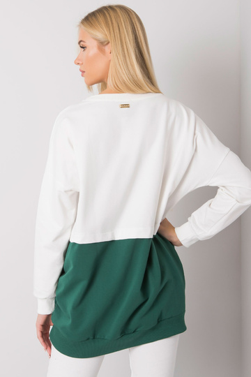 Ecru-tmavě zelená klokaní...