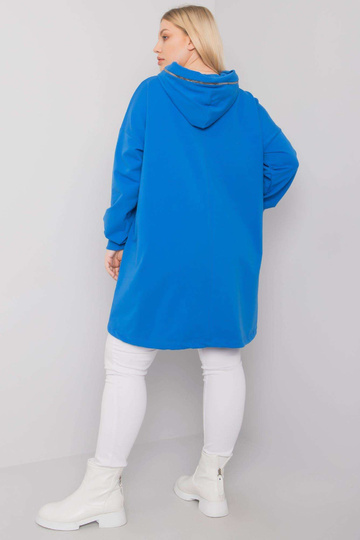 Tmavě modrá mikina s kapucí... 2