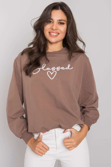 Hnědá mikina s nápisem... 2