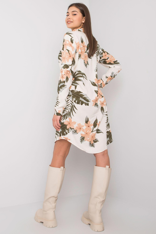 Béžové šaty s potiskem Valdez RUE PARIS