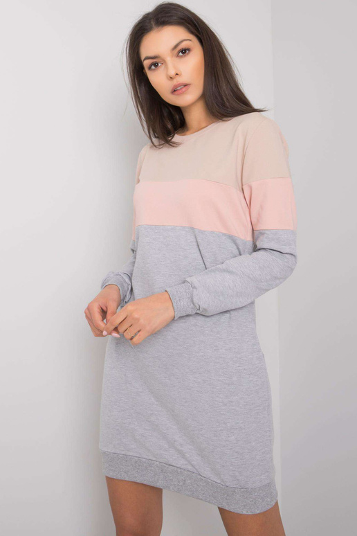 Béžové a růžové šaty Feliciana RUE PARIS