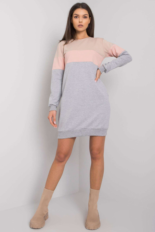 Béžové a růžové šaty Feliciana RUE PARIS