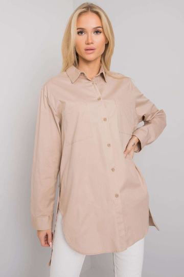 Béžová košile s rozparky...