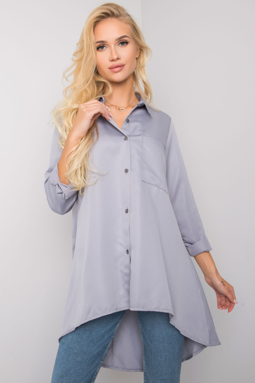 Gillianina šedá asymetrická košile