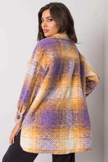 Kostkovaná košile fialové a...