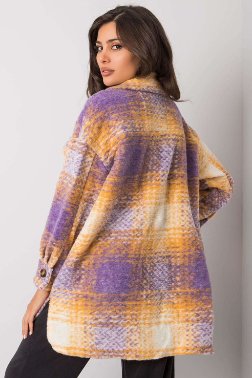 Kostkovaná košile fialové a žluté Vissy