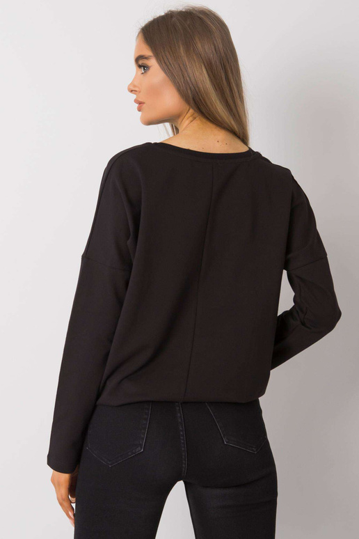 Černá základní halenka s kapsou Norine Černá základní halenka s kapsou Norine