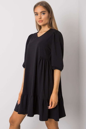 Černé bavlněné šaty Yelda