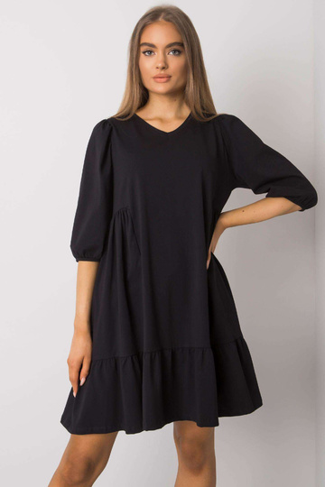 Černé bavlněné šaty Yelda 2