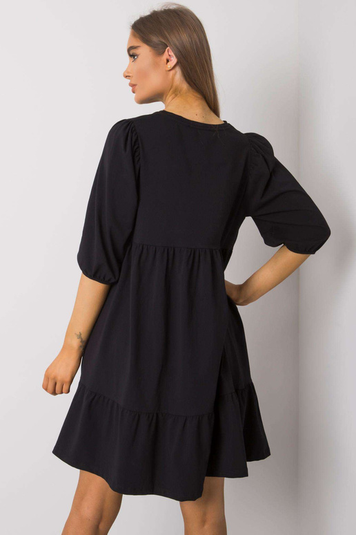 Černé bavlněné šaty Yelda